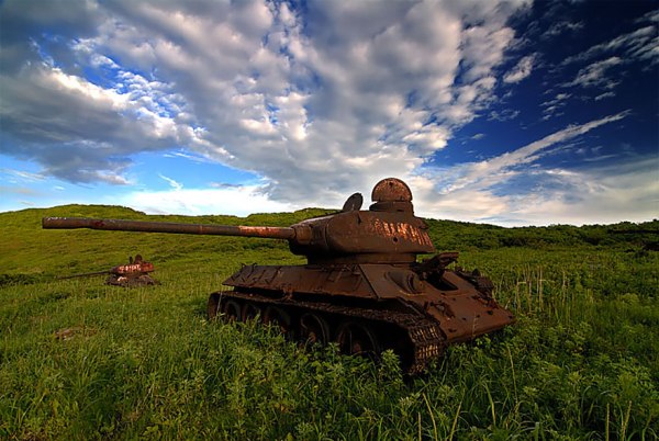 Xác xe tăng chiến đảo Zheltuchin Nga
